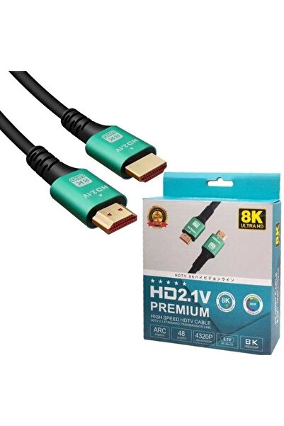 pluscore 8k 10 Metre HDMI Kablo 2.1V Ultra Hd 4320P 48 Gbps PS5 Uyumlu