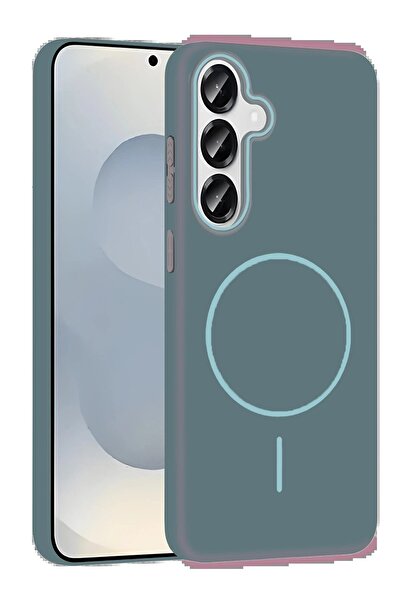 Khayra غطاء بروش ماج سيف لهاتف سامسونج جالاكسي S23 FE - تركواز - (5796) - ESZAOC5755-7204