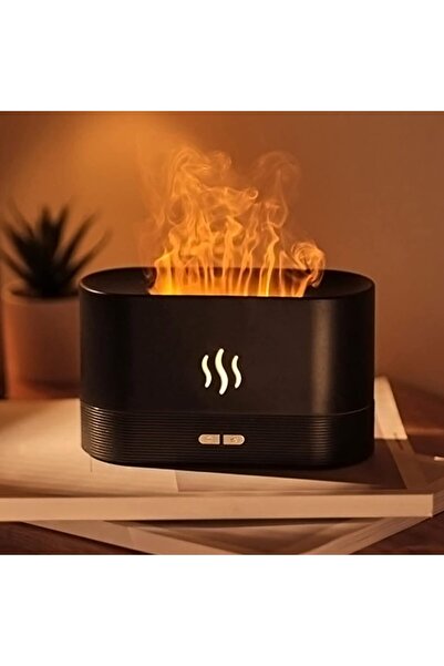 ECVV ناشر الزيوت العطرية مع ضوء اللهب، مرطب رذاذ للعلاج بالروائح العطرية سعة ...