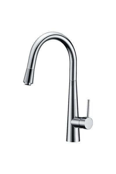 Spis Design Baterie bucatarie inalta cu dus extractibil monocomanda crom
