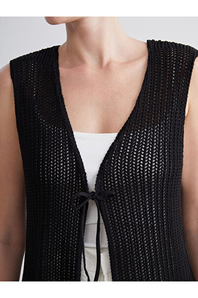 LC Waikiki V Yaka Ajurlu Kadın Triko Yelek