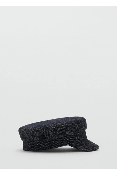 MANGO Woman Yün karışımlı baker şapka