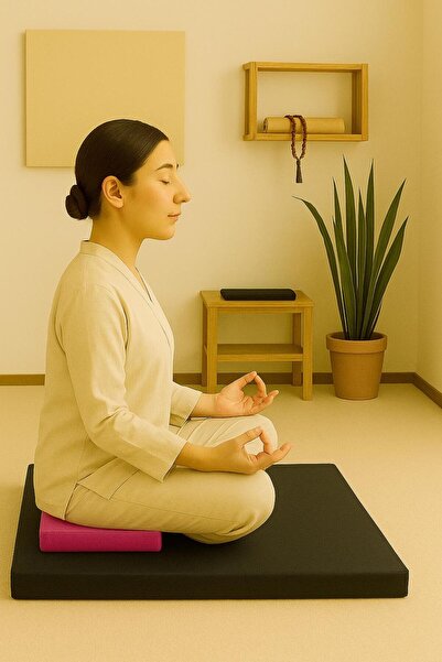 NareSpor Σετ μαξιλαριών διαλογισμού με στάμπα Lotus 60x60 εκ. Μαξιλάρια διαλο...