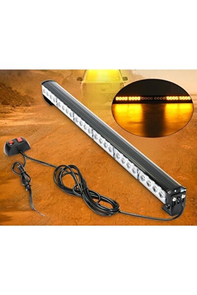 AHMET OTOMOTİV Tepe Led Bar Off Road 12-24v 90cm Sarı-sarı Metal Gövde