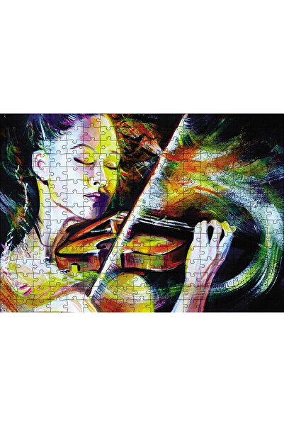 Cakapuzzle Cakasepetim Woman Playing the Violin 120 Piece Puzzle Jigsaw Mdf (...