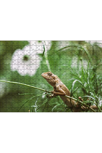 Cakapuzzle Cakasepetim Iguana between Green Branches Flu Background 120 Piece...