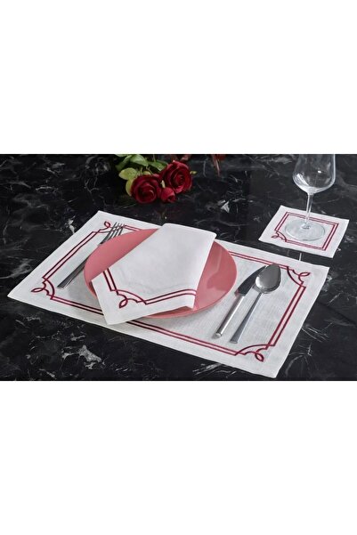 busrasdesign Σετ σερβίτσιο Lux Grup Alice American 2 τεμαχίων μπορντό