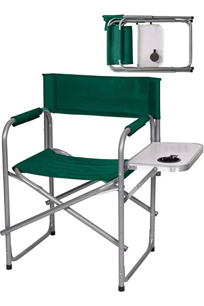Cady One Foldable Chair with Storage Pocket and Side Table