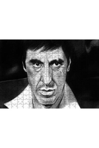 Cakapuzzle Cakasepetim Al Pacino Charcoal Drawing 120 Piece Puzzle Jigsaw Mdf...