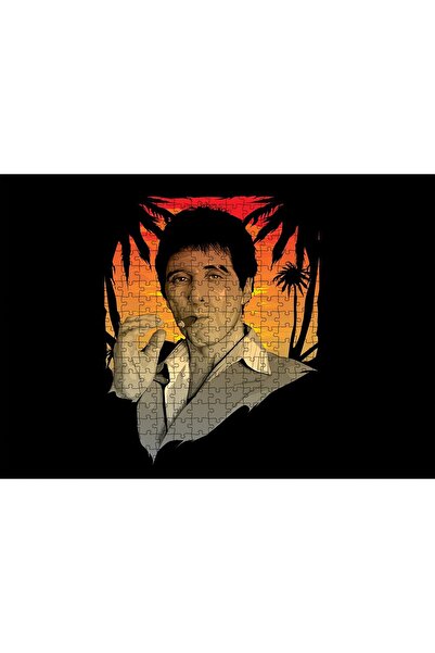 Cakapuzzle Cakasepetim Injured Face Tony Montana Smoking Cigar 500 Piece Puzz...