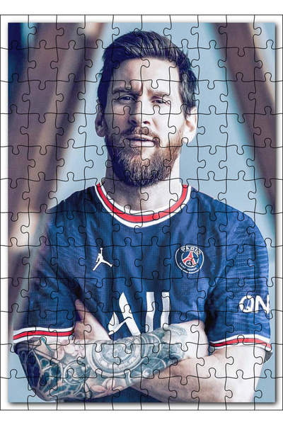 Cakapuzzle Cakasepetim Messi PSG Forma Afiş 120 Parça Puzzle Yapboz Mdf (Ahşap)