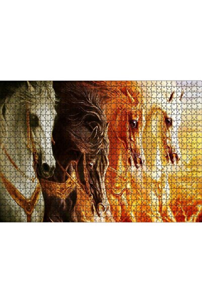 Cakapuzzle Cakasepetim Mahşerin Dört Atlısı 1000 Parça Puzzle Yapboz Mdf (Ahşap)