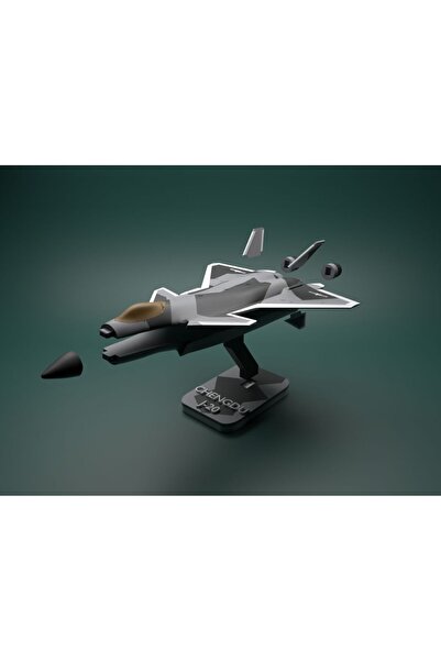 Genel Markalar CHENGDU J-20 FİGHTER JET SAVAŞ UÇAK KİT KART KENDİN KUR OYNA(16cm)EĞİTİCİ OYUNCAK EBEVEYN OYUNCAK
