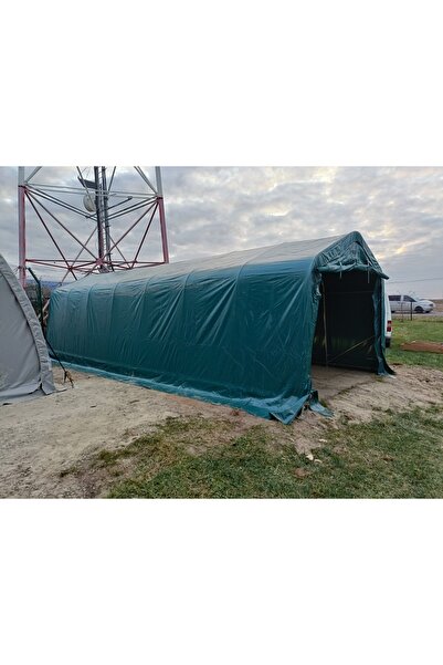 Martin Corturi Evenimente 3,3x4,8m Garaj tip Cort PVC 450 g/m²- verde - pentru Masini Motociclete Biciclete