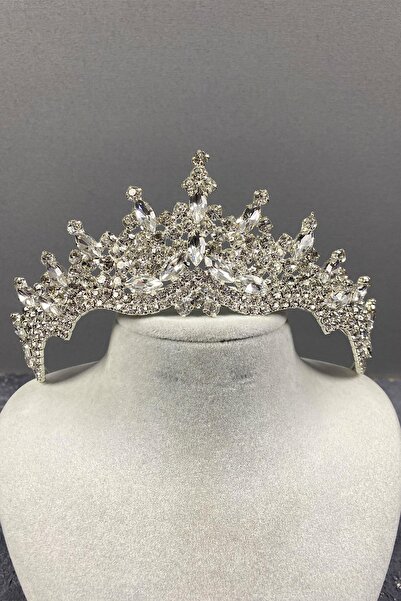 Fiyonks Atölye تاج ماغنوس الفاخر للعروس، حناء فاخرة، تاج الزفاف