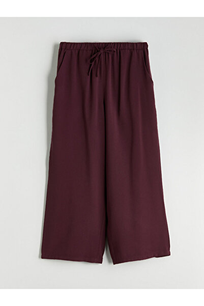 LC Waikiki Sparkling Selections from Shining Store |   Wide Leg Women's Trousers with Elastic Waistband