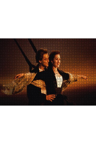 Cakapuzzle Cakasepetim Titanic Jack and Rose at Sunset on Deck 1000 Piece Puz...