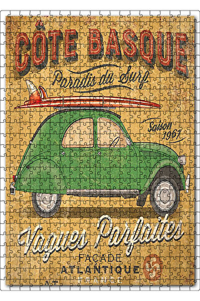 Cakapuzzle Automobile Surfing Waves Banner Image 500 Piece Puzzle Jigsaw Mdf ...