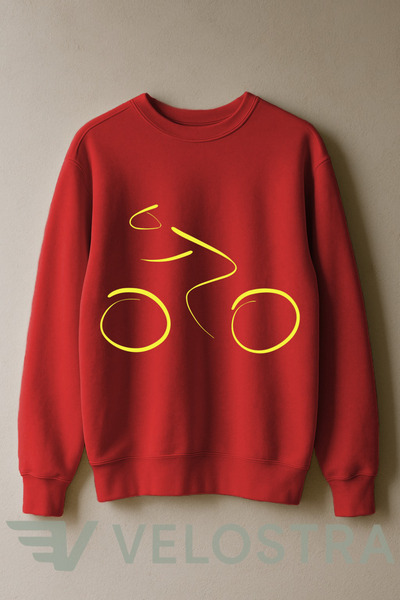 Velostra Hanorac unisex pentru ciclism cu imprimeu 3 Yarn Inside Sha cu căptu...