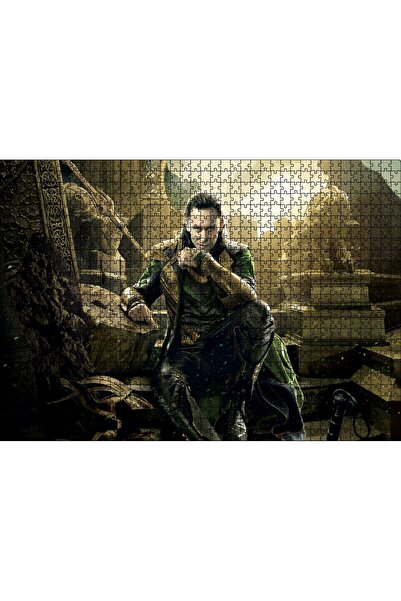 Cakapuzzle Cakasepetim Thor 2 Filminden Sinsi Gülen Loki 1000 Parça Puzzle Yapboz Mdf (Ahşap)