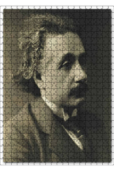 Cakapuzzle لغز الصور المقطوعة من 500 قطعة بتصميم الوجه المبتهج للعالم ألبرت أ...