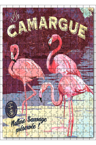 Cakapuzzle Cakasepetim Flamingo in Nature Visual 255 Piece Puzzle Jigsaw Mdf ...