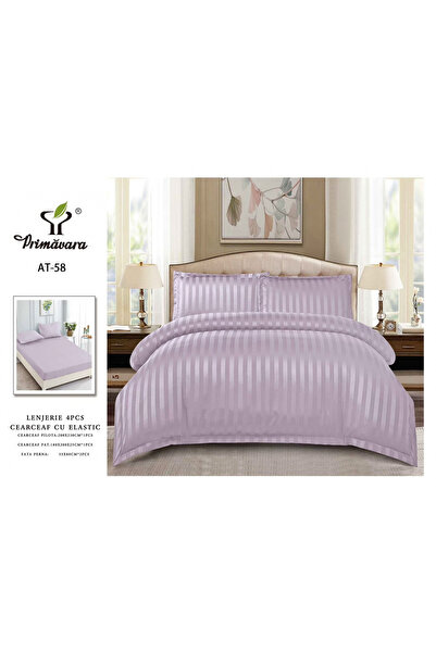 FIONNA.RO Satin Damask Underwear With Elastic - Lilac