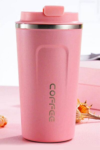 zozoya Matte Pink Double Layer Stainless Steel Thermos Cup 500 ml