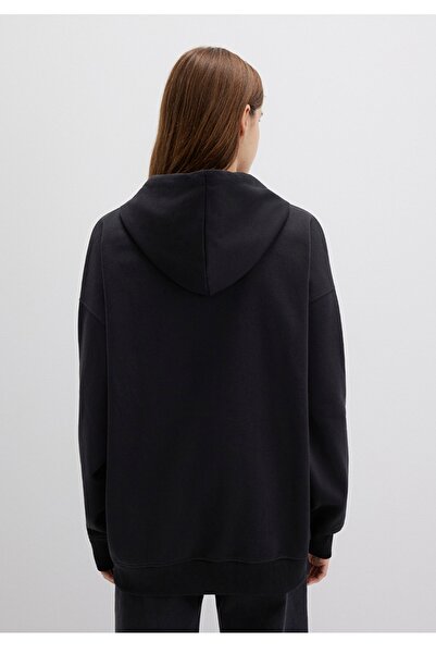 Mavi Hooded Zip-Up Oversized Sweatshirt