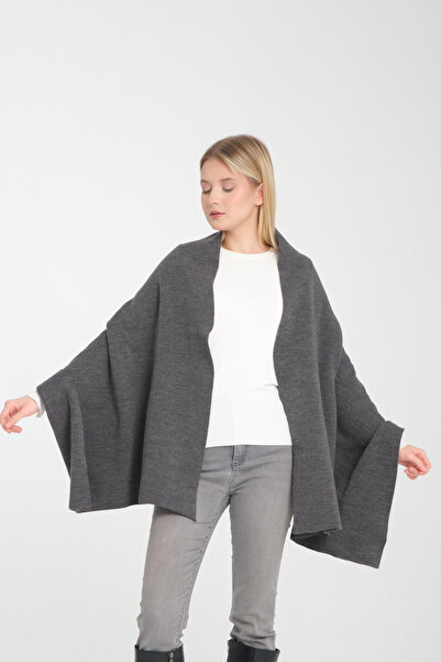 VEGA MODA Puffy Plain Knitwear Shoulder Wrap - Stylish Winter Gift Scarf and Shawl Models for Women, Knitwear Shoulder Wrap