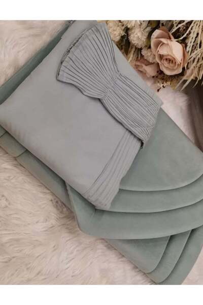 Gerenic Jerink Women's Prayer Rug Set with Prayer Dress - Gray