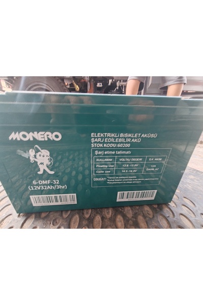 Arzu / Monero 12volt 32 amper jel akü ebike yeni üretim