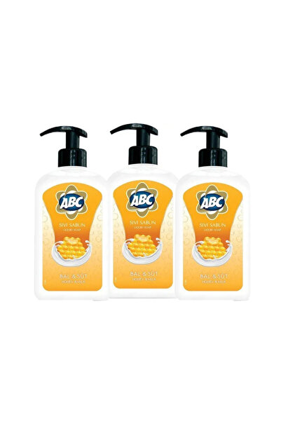 ABCDE صابون سائل 500 مل. العسل والحليب × 3