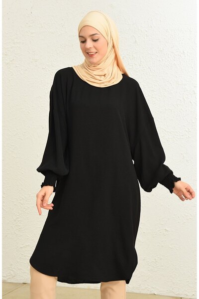 Maldia Yarasa Kol Aerobin Tunik/Elbise Mürdüm-İndigo-Haki-Siyah-Bej