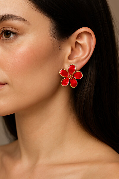 MRK Kadın Flower Çiçek Küpe