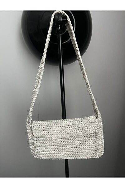 Moonstar Home Handmade Crochet Macrame Snap Bag