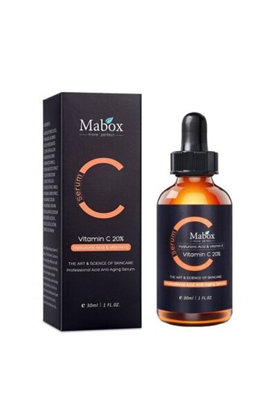 MABOX Ser cu Vitamina C 20%, Acid Hialuronic si Vitamina E Mabox, 30ml