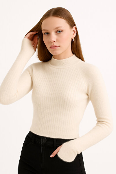 AGD COLLECTİON Parmak Geçişmi Yumoş Crop