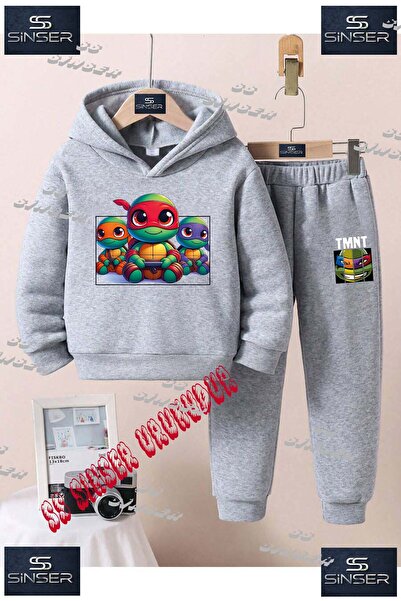 SS SİNSER Set de trening cu hanorac imprimat pentru copii, unisex, cu imprime...