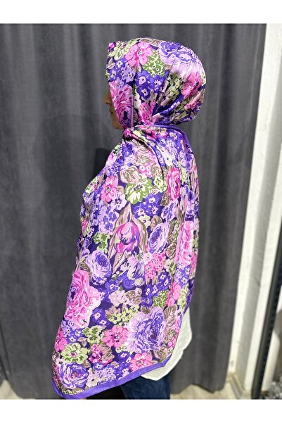 ELZE MODA Rose Patterned Cotton Voile Shawl