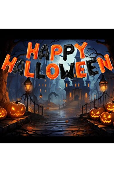 DÜVENCİ TİCARET مجموعة بالونات من الفويل لعيد الهالوين السعيد