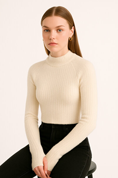 AGD COLLECTİON Parmak Geçişmi Yumoş Crop