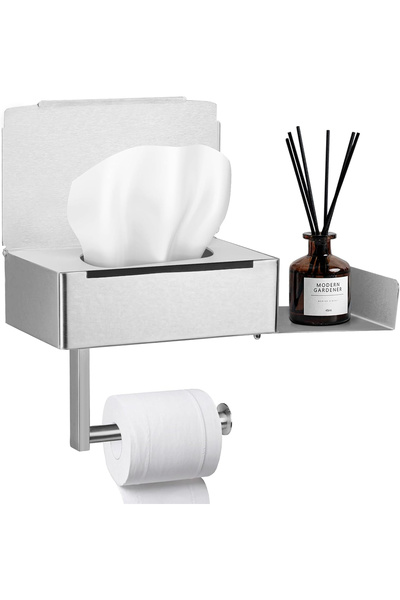 OEM Suport argintiu pentru rola de hârtie igienică cu cutie pentru șervețele ...