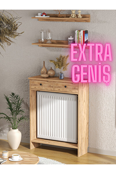 BAGAX ORİON ÇİFT KAPAKLI PETEK KAHVE KÖŞESİ DRESUAR 2 ADET RAF HEDİYE