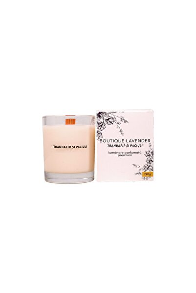 Boutique Lavender Lumânare cu trandafir și paciuli 220g