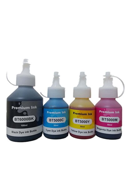 Refill İnk حبر BT6000 BT5000 المتوافق الممتاز لخزان حبر Brother رباعي الألوان