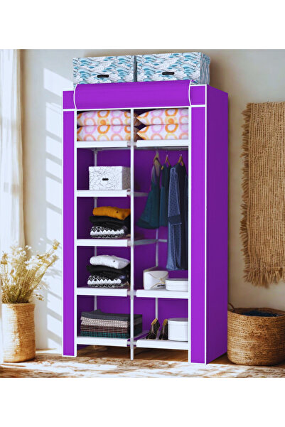 NiHaLCo Plastik Profil, Bez Raflı, Mini Bez Dolap, Gardırop