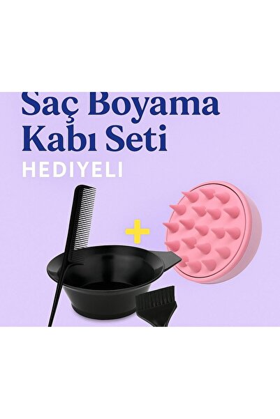 Eşya Dünyası مجموعة أوعية صبغ الشعر + مشط تدليك الشعر كهدية