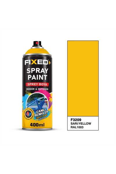 FIXED F3209 SPREY BOYA AKRİLİK TAXI SARI (RAL1003) 400 ML