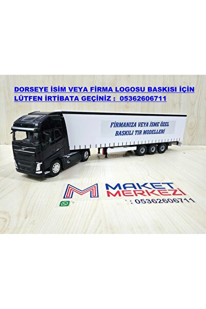 WELLY Yarım metre uzunlukta 1/32 VOLVO FH4 TENTELİ TIR MAKETİ (isim yazılır) ...